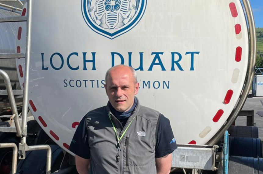 Loch Duart Dingwall plant manager Russell Leslie